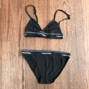 Calvin Klein bra and underwear